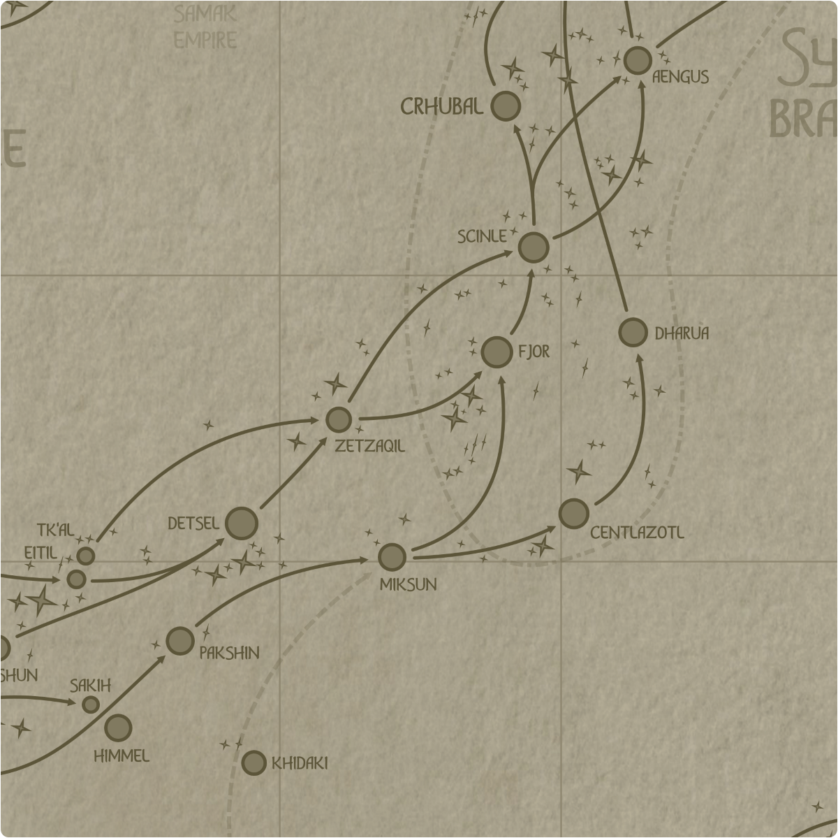 A paper map of galactic Sector L11 A paper map of galactic Sector L11