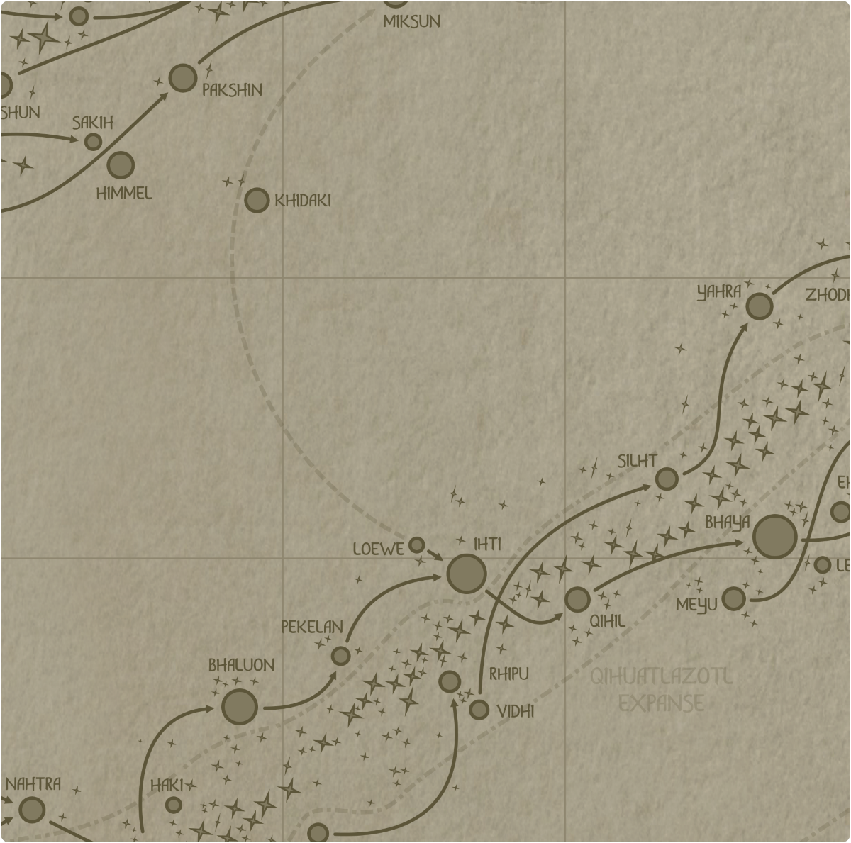 A paper map of galactic Sector N11 A paper map of galactic Sector N11
