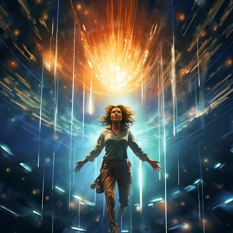A prism weaves a beam of pure light to destroy her enemies