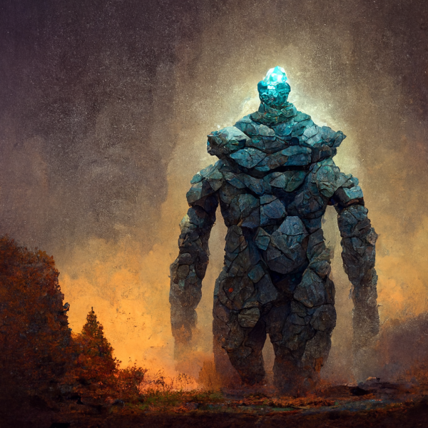 a colossal earthen elemental