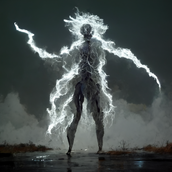 an elemental of storm and lightning