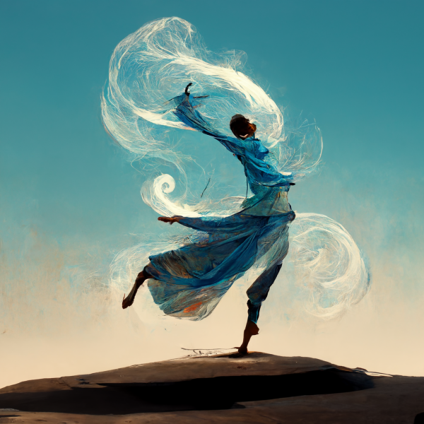an aeromancer dances with the wind