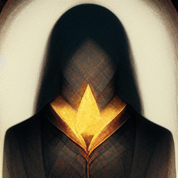 a silhouette holds a glowing golden flower to their chest