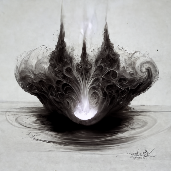 a swirl of air twisting violently upward