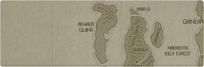 A paper map of Aemalfi Island