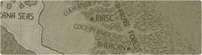 A paper map of the Coesyn River