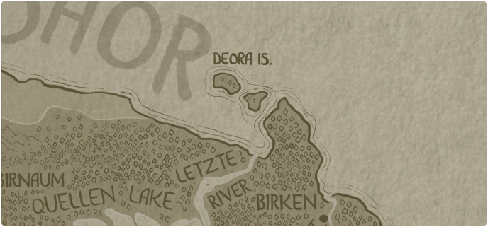 A paper map of the Deora Islands
