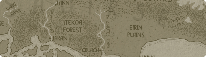 A paper map of the Deschutes River