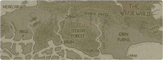 A paper map of the Eirin Plains