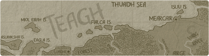 A paper map of the Fialca Islands