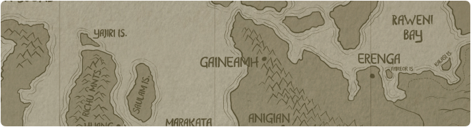 A paper map of Gaineamh