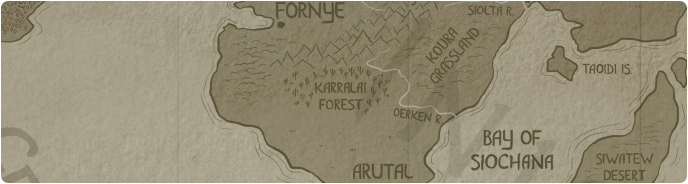 A paper map of Karralai Forest