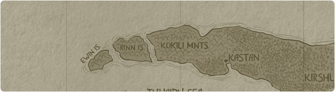 A paper map of Rinn Island