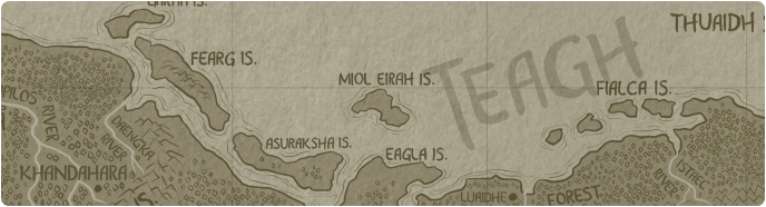 A paper map of Miol Eirah Island