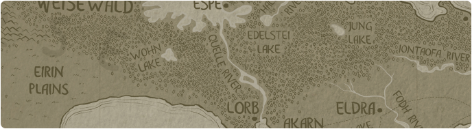 A paper map of the Quelle River
