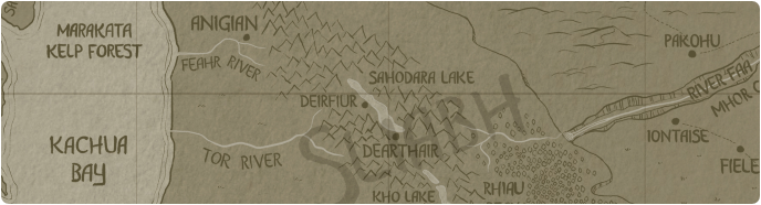A paper map of Sahodara Lake