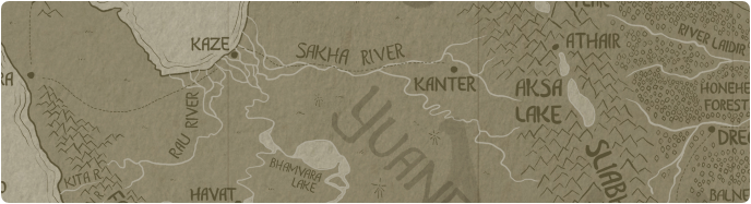 A paper map of the Sakha River