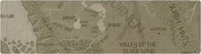 A paper map of Shra Lake