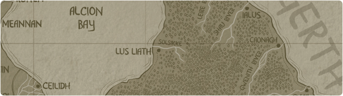 A paper map of the Solsikke River