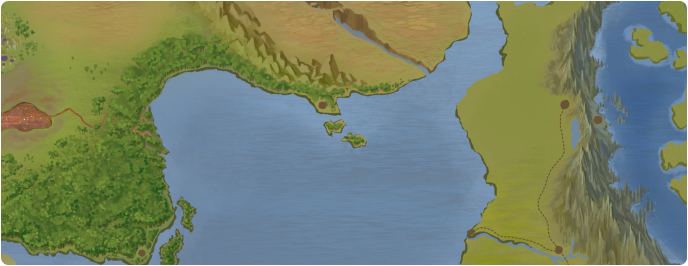 A color map of Clegyr Islands