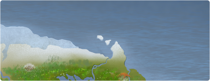 A color map of the Deora Islands