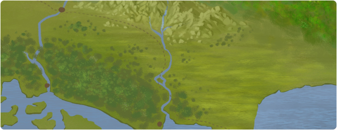 A color map of the Deschutes River