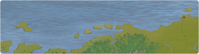 A color map of the Fialca Islands