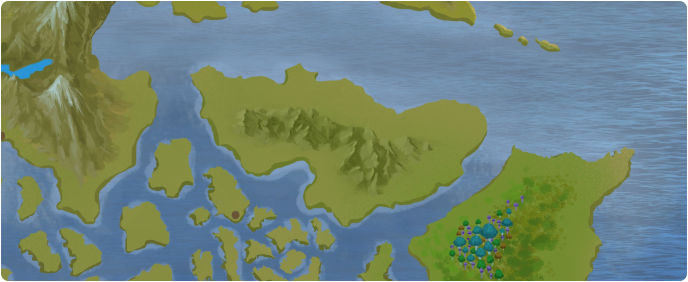 A color map of Nghiem Mountains