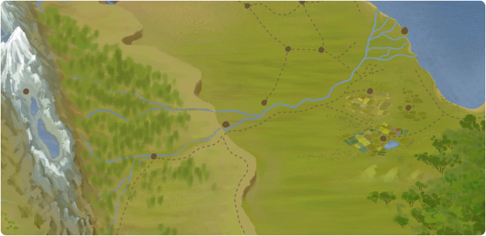 A color map of the River Laidir