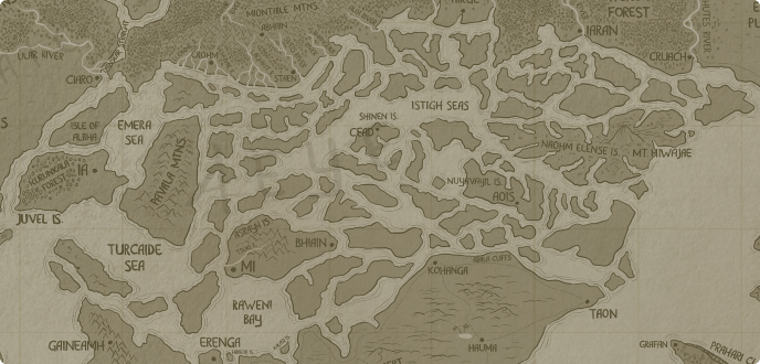 A paper map of Aeye A paper map of Aeye
