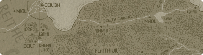 A paper map of Ainmhi A paper map of Ainmhi