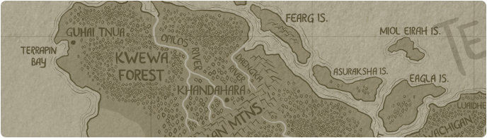 A paper map of the Daeng'ka River A paper map of the Daeng'ka River