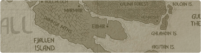 A paper map of Eibhir A paper map of Eibhir