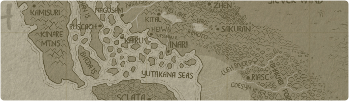 A paper map of Inari A paper map of Inari