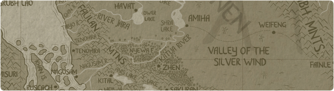 A paper map of the Katua River A paper map of the Katua River