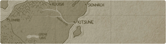 A paper map of Kitsune A paper map of Kitsune