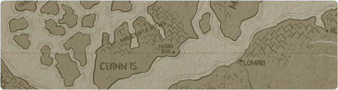 A paper map of Madra Rua A paper map of Madra Rua