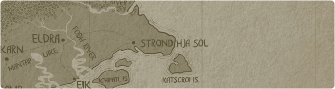 A paper map of Strond hja Sol A paper map of Strond hja Sol