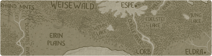 A paper map of Wohn Lake A paper map of Wohn Lake