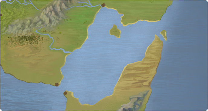 A color map of Bay of Siochana A color map of Bay of Siochana