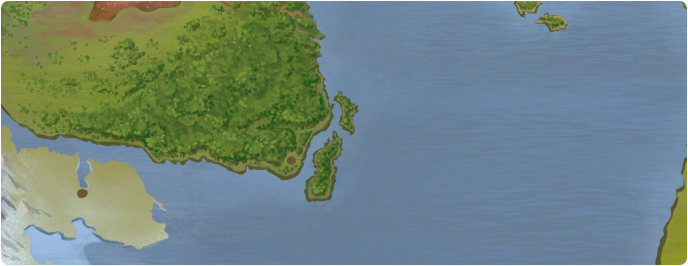 A color map of Bolcan Island A color map of Bolcan Island
