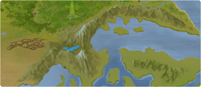 A color map of Ehkehki Mountains A color map of Ehkehki Mountains