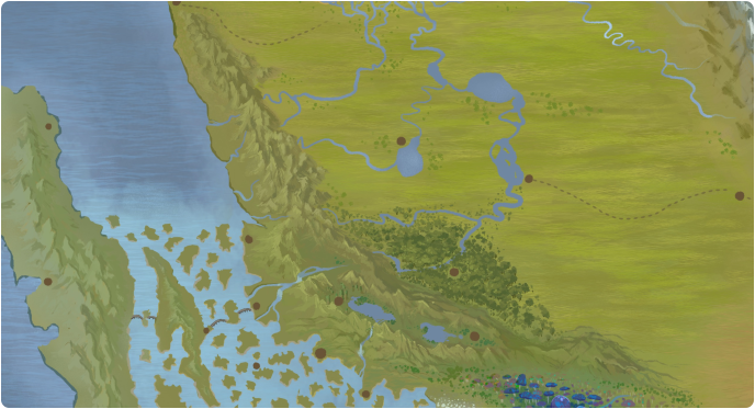 A color map of Faulan Mountains A color map of Faulan Mountains