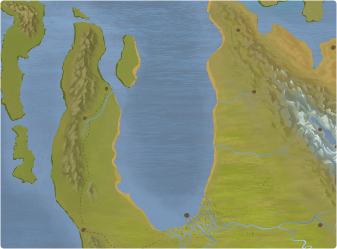 A color map of Kachua Bay A color map of Kachua Bay