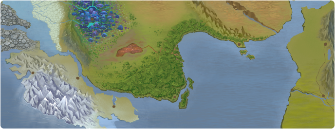 A color map of Kalina Forest A color map of Kalina Forest