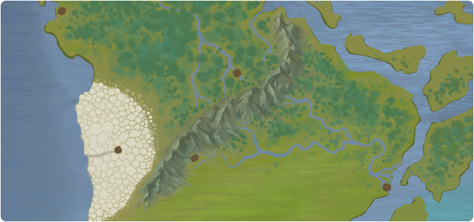 A color map of Kamardikan Mountains A color map of Kamardikan Mountains
