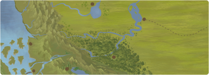 A color map of the Katua River A color map of the Katua River