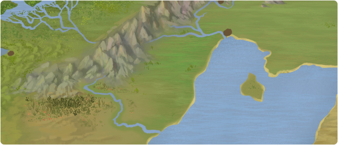 A color map of the Koura Grasslands A color map of the Koura Grasslands