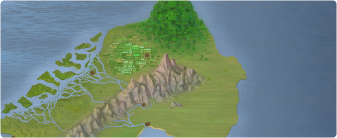 A color map of Mount Tresgynel A color map of Mount Tresgynel