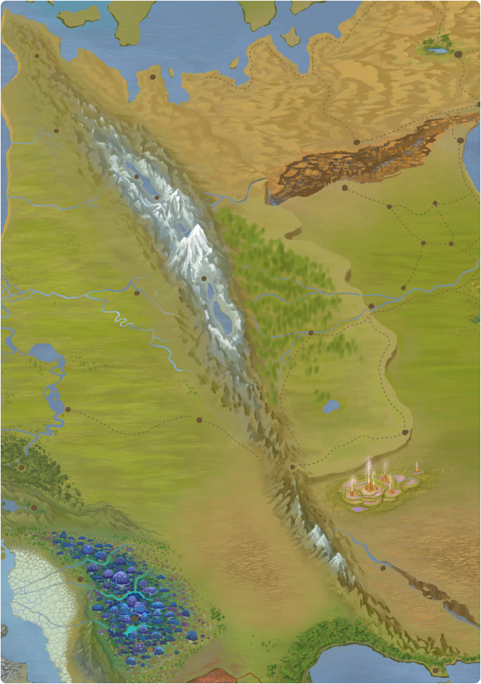 A color map of Sliabh Mountains A color map of Sliabh Mountains
